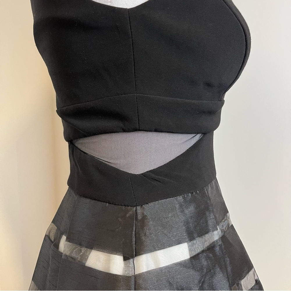 Xscape Black and Silver Crinoline Dress - Size 4 - FREE SHIPPING on Bundles $95+ - Picture 6 of 13
